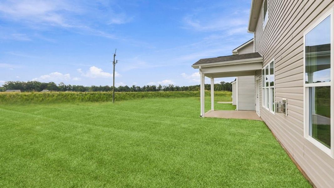 Exterior details and patio area of a home in Seven Oaks, Greenwood (Image 21).