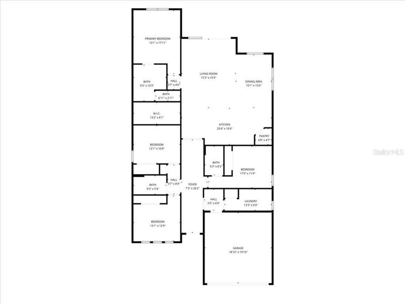 2D floor plan layout of this home in Gracewater at Sarasota, Sarasota, FL (Image 5).