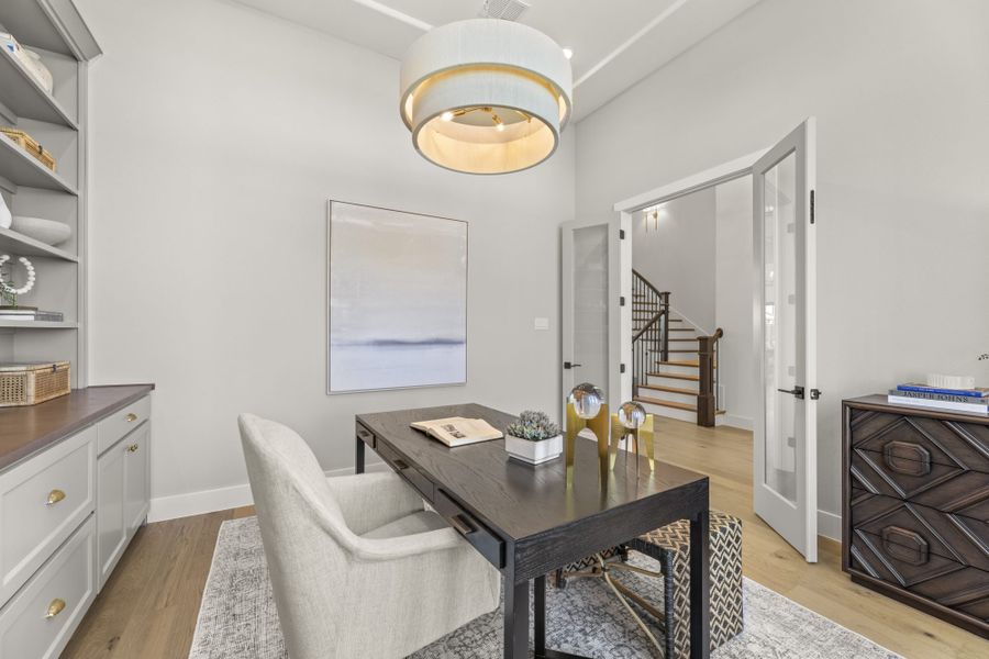 Representative furnished interior of a home built from the 6051 by Tradition Homes in StarView, Prosper (Image 6).