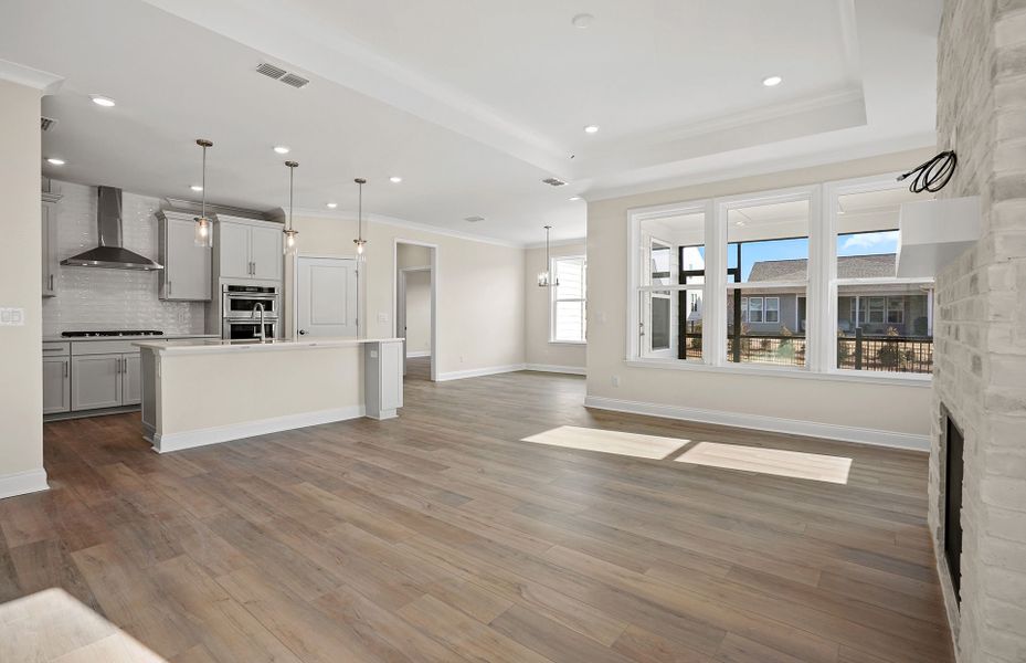 Spacious, unfurnished interior of a new home in Carolina Riverside, Belmont (Image 26).