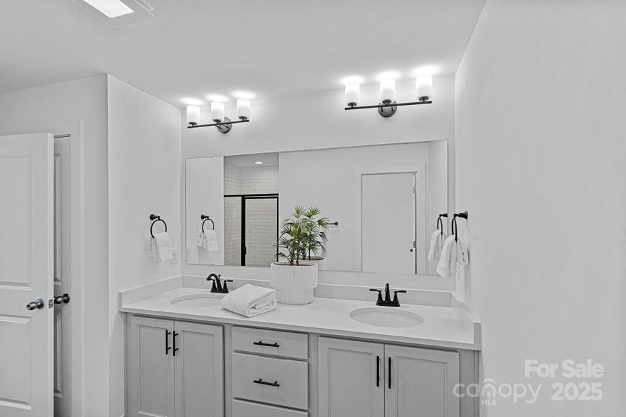 Furnished interior view inside a new home in , Charlotte (Image 16). Furnished interior view inside a new home in , Charlotte (Image 16).