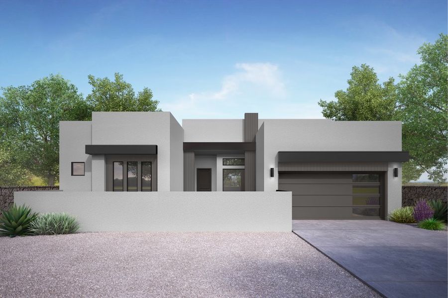 Representative exterior photo of a completed home built from the Cypress Point by LEH. Homes in Painted Sky, El Paso, TX (Image 2). Representative exterior photo of a completed home built from the Cypress Point by LEH. Homes in Painted Sky, El Paso, TX (Image 2).