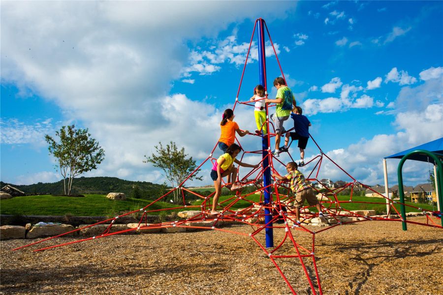 View of community jungle gym