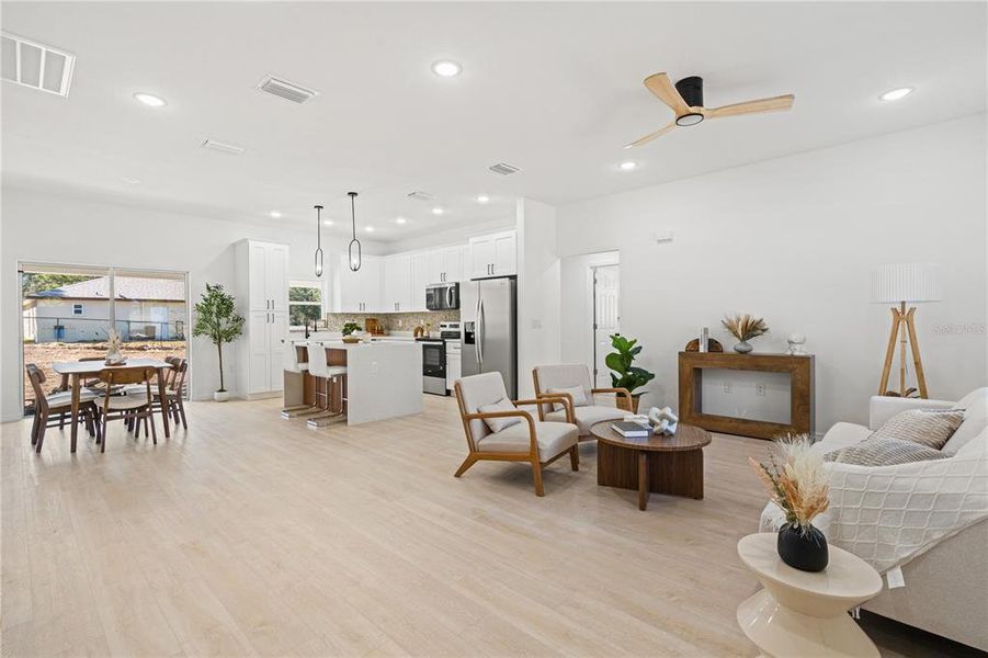 Furnished interior view inside a new home in , Citrus Springs (Image 9).