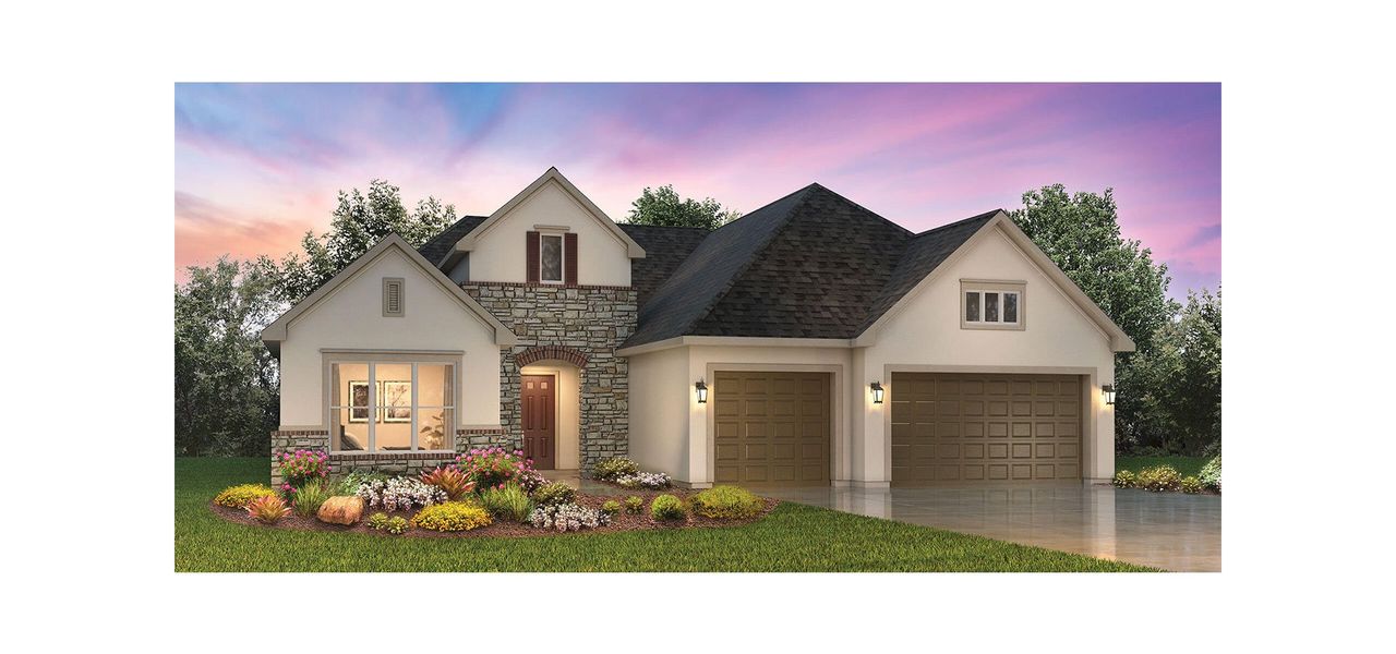 Representative exterior photo of a completed home built from the Harmony by Robson Resort Communities in Robson Ranch Texas, Denton, TX (Image 5). Representative exterior photo of a completed home built from the Harmony by Robson Resort Communities in Robson Ranch Texas, Denton, TX (Image 5).