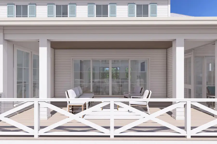 Exterior details and patio area of a home in , Johns Island (Image 4).