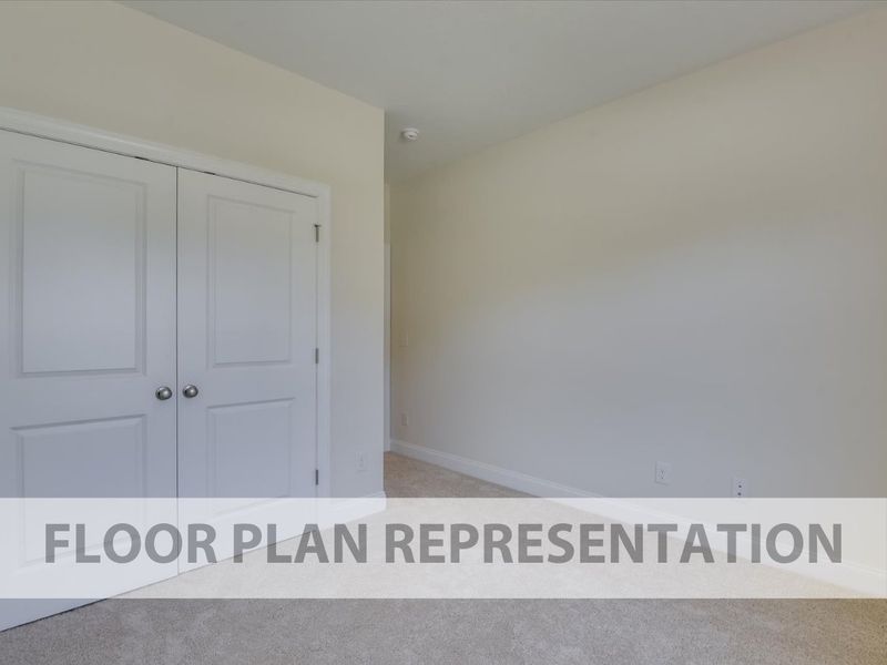 Secondary Bedroom Floorplan Representation Photo 2 | The 1490 Plan by Ivey Homes Secondary Bedroom Floorplan Representation Photo 2 | The 1490 Plan by Ivey Homes