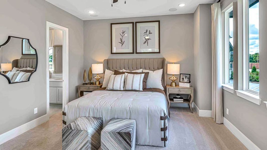 Furnished interior view inside a new home in Avalon at Cypress, Cypress (Image 13).