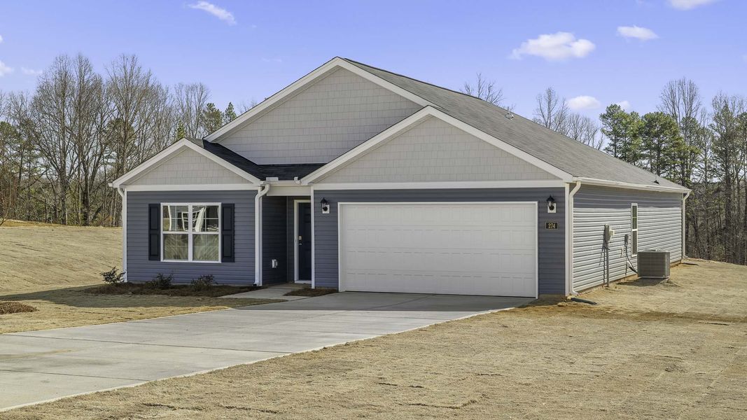 Front exterior of a new home in Mount Hope Estates, Winston-Salem, NC, highlighting curb appeal (Image 21).