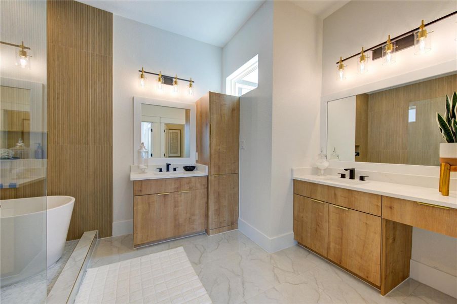 Furnished interior view inside a new home in , Houston (Image 11).