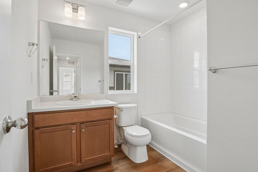 Furnished interior view inside a new home in The Cottages Collection at Ridgeline Vista, Brighton (Image 10).