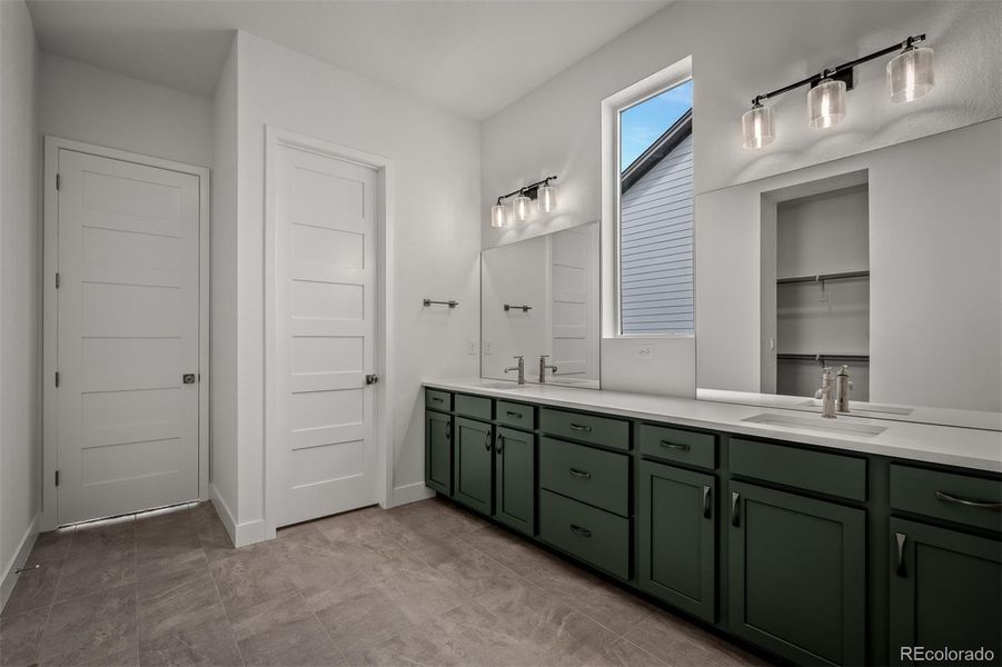 Furnished interior view inside a new home in Cloverleaf - Pinnacle Collection, Monument (Image 12).