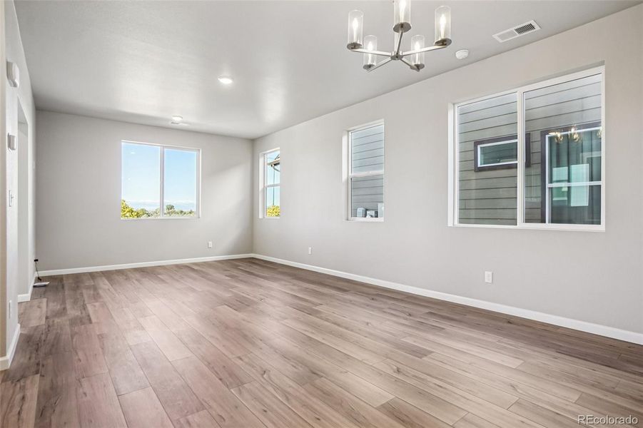 Spacious, unfurnished interior of a new home in Parkway at Prairie Center Village, Brighton (Image 28).