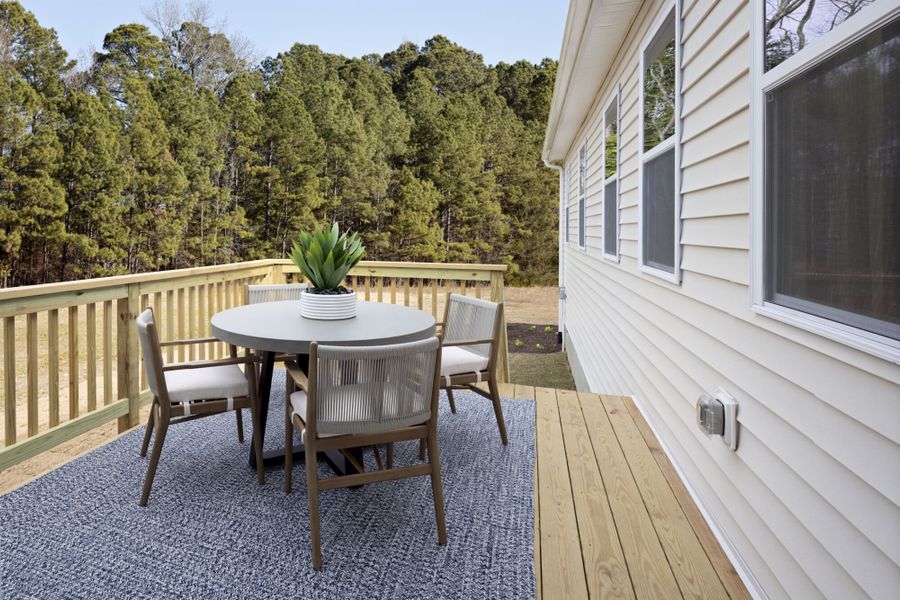 Representative exterior details of a home built from the Appalachian by Mattamy Homes in Bloom, Fuquay Varina (Image 3).