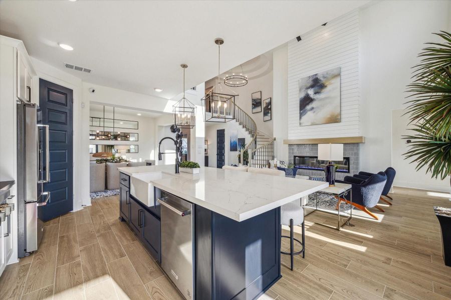 Furnished interior view inside a new home in Meridiana, Manvel (Image 13).