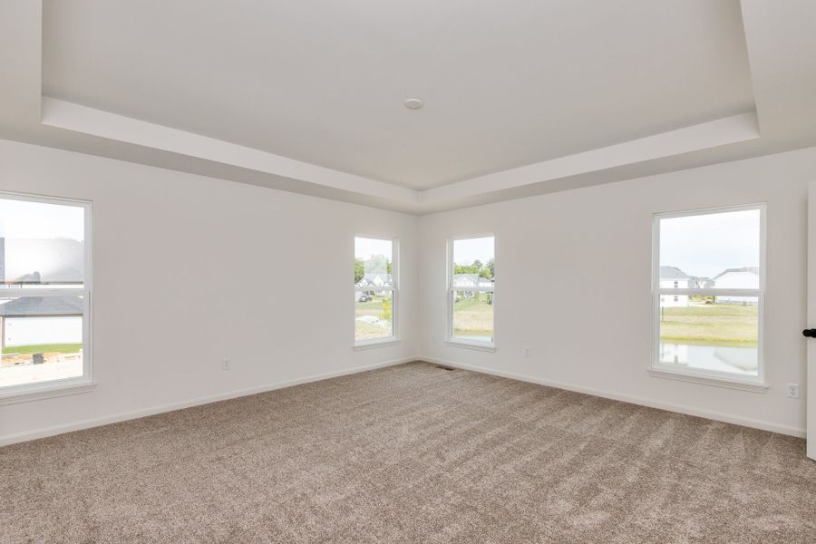 Representative unfurnished interior of a home built from the Grayson by Fischer Homes in Governor’s Preserve, Canton (Image 19).