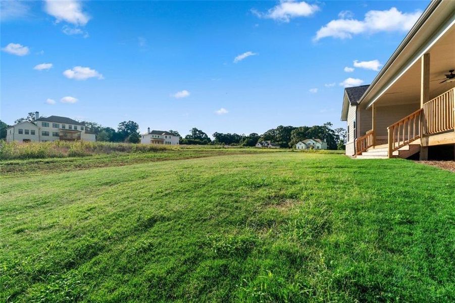 Exterior details and patio area of a home in SteepleChase, Hoschton (Image 26).