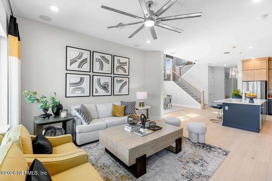 Furnished interior view inside a new home in Reflections 50' Front Load, Ponte Vedra (Image 6).