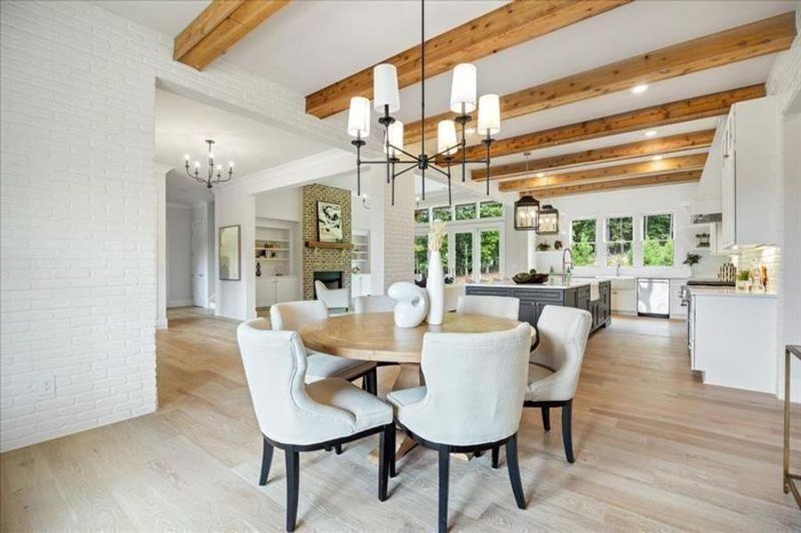 Furnished interior view inside a new home in Crossroads, Alpharetta (Image 32).