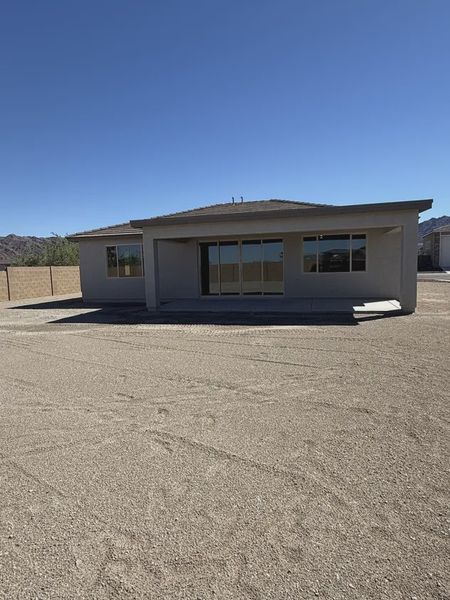 Exterior details and patio area of a home in Las Barrancas, Yuma (Image 2). Exterior details and patio area of a home in Las Barrancas, Yuma (Image 2).