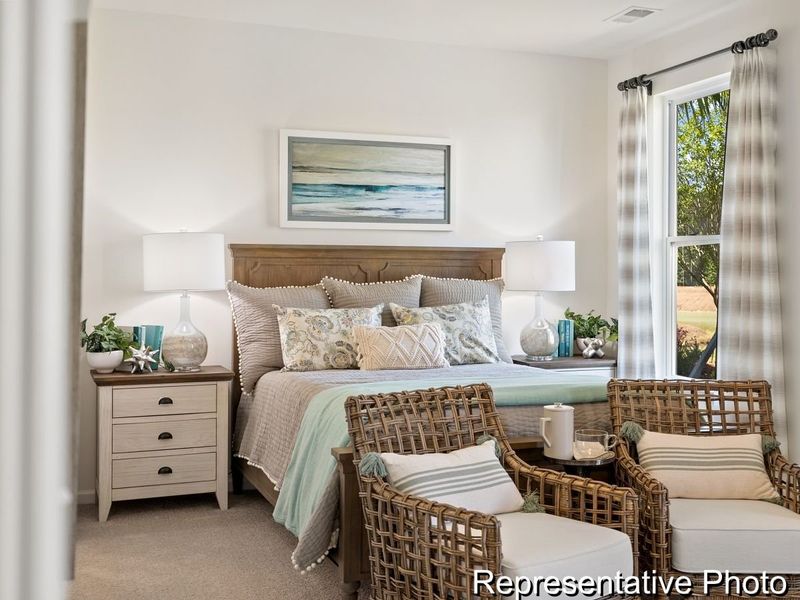 Furnished interior view inside a new home in Homecoming, Ravenel (Image 13). Furnished interior view inside a new home in Homecoming, Ravenel (Image 13).