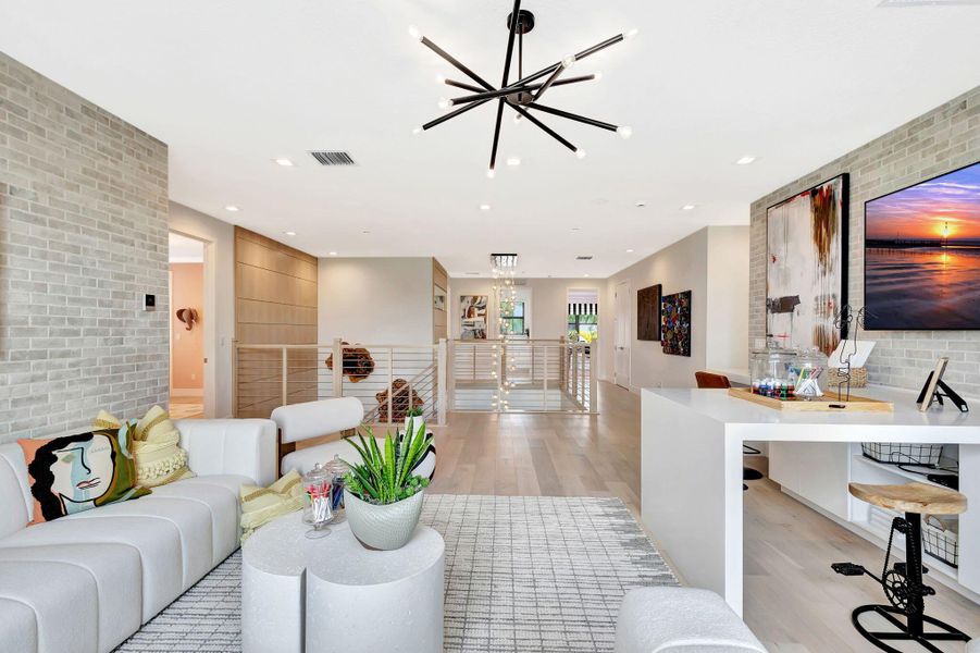 Furnished interior view inside a new home in Apex at Avenir, Palm Beach Gardens (Image 10).