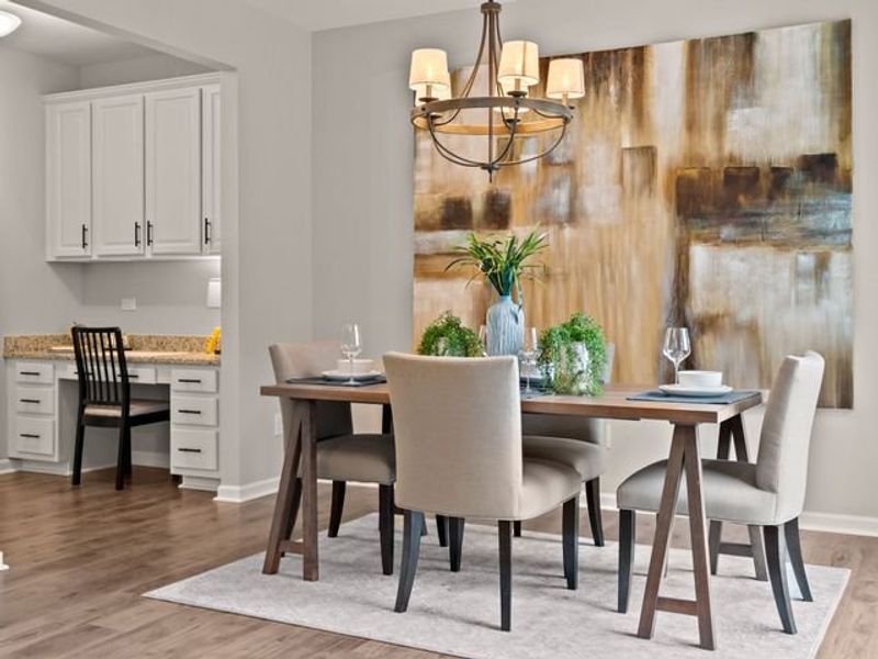 Representative furnished interior of a home built from the Elon by True Homes in Shay Crossing, Salisbury (Image 6).