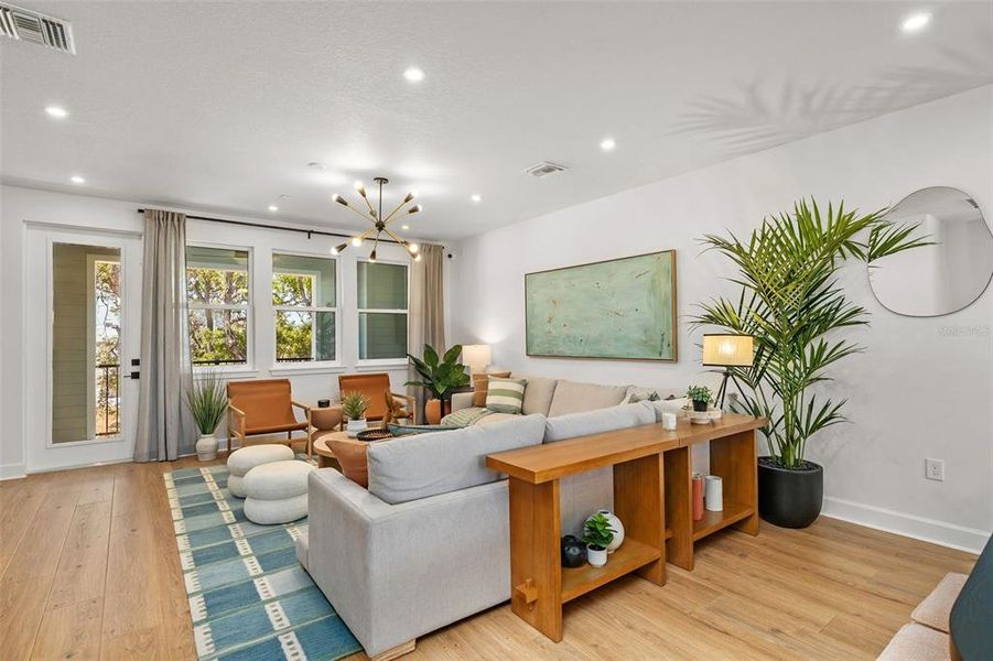 Furnished interior view inside a new home in EvenTide, New Smyrna Beach (Image 7).