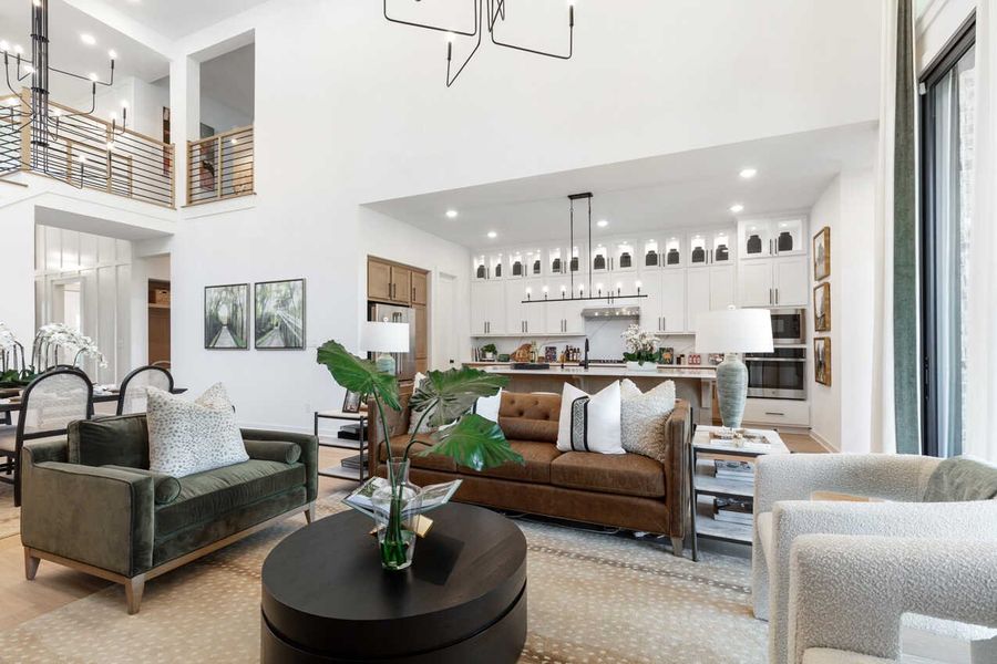 Representative furnished interior of a home built from the Fordham Plan by Highland Homes in Wellington: Artisan Series - 50ft lots, Fort Worth (Image 19).