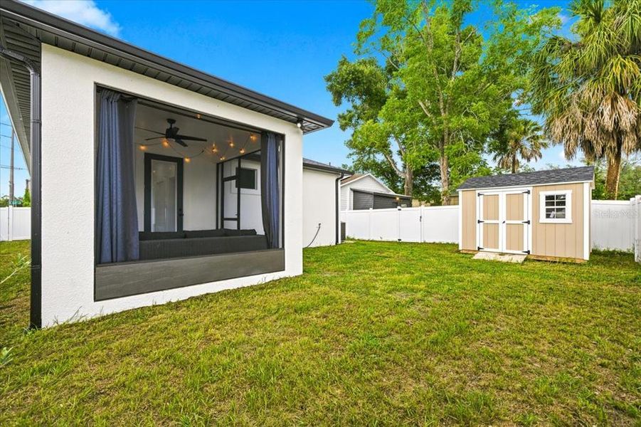 Exterior details and patio area of a home in , Tampa (Image 25). Exterior details and patio area of a home in , Tampa (Image 25).