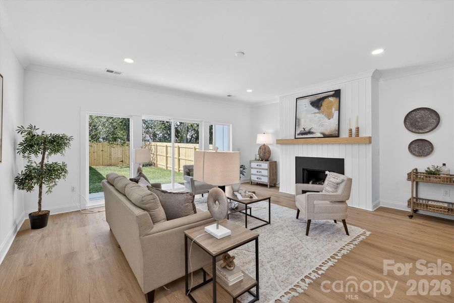 Furnished interior view inside a new home in , Charlotte (Image 14).