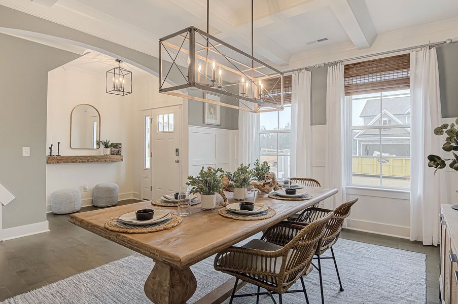Furnished interior view inside a new home in Hanes Lake, Winston-Salem (Image 6). Furnished interior view inside a new home in Hanes Lake, Winston-Salem (Image 6).