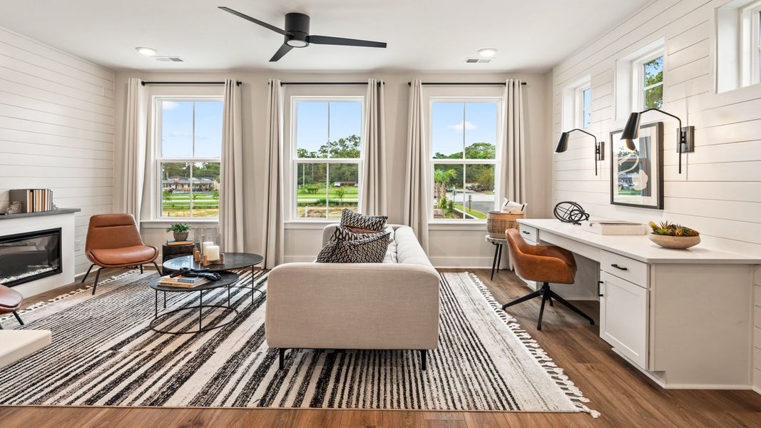 Furnished interior view inside a new home in Clear Springs Townhomes, North Charleston (Image 15).