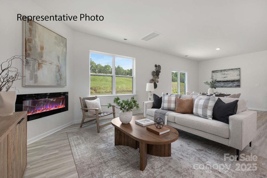 Furnished interior view inside a new home in Falls at Hickory, Hickory (Image 16).
