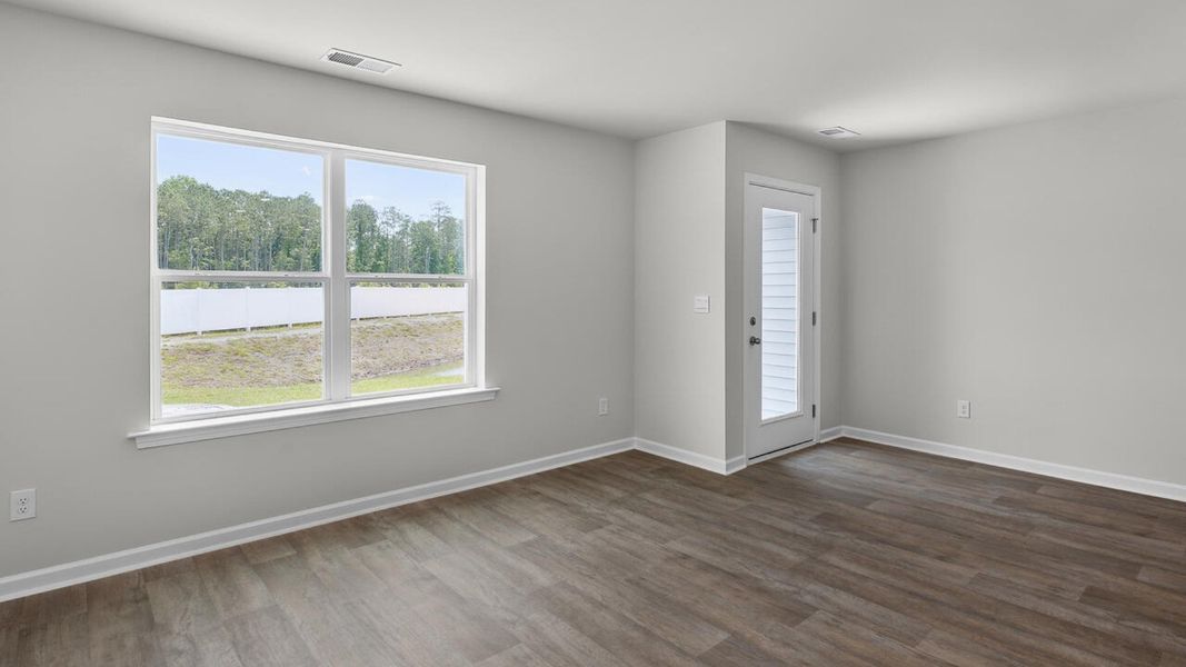 Spacious, unfurnished interior of a new home in Townes at Seabrooke, Leland (Image 16).