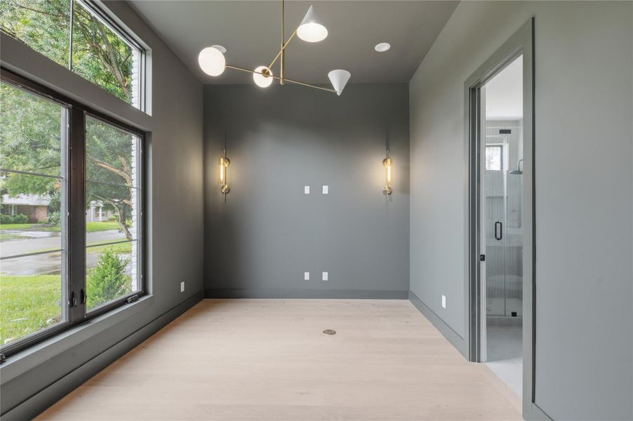 Designed for productivity and comfort, this private study offers the perfect space for working from home or quiet relaxation.