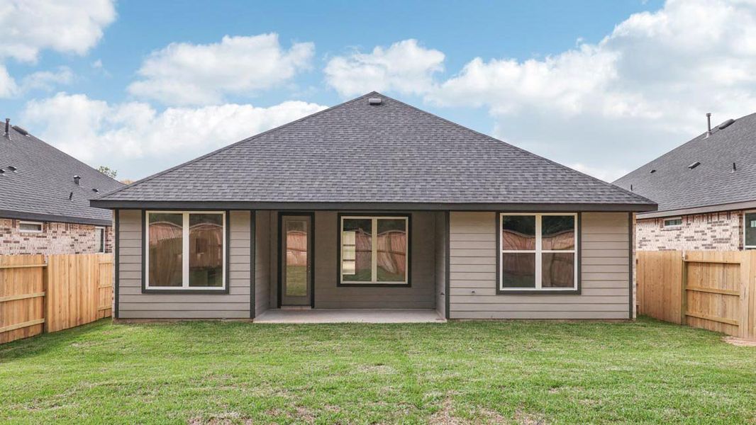 Representative exterior details of a home built from the Opal by D.R. Horton in Mill Creek Estates, Magnolia (Image 3). Representative exterior details of a home built from the Opal by D.R. Horton in Mill Creek Estates, Magnolia (Image 3).
