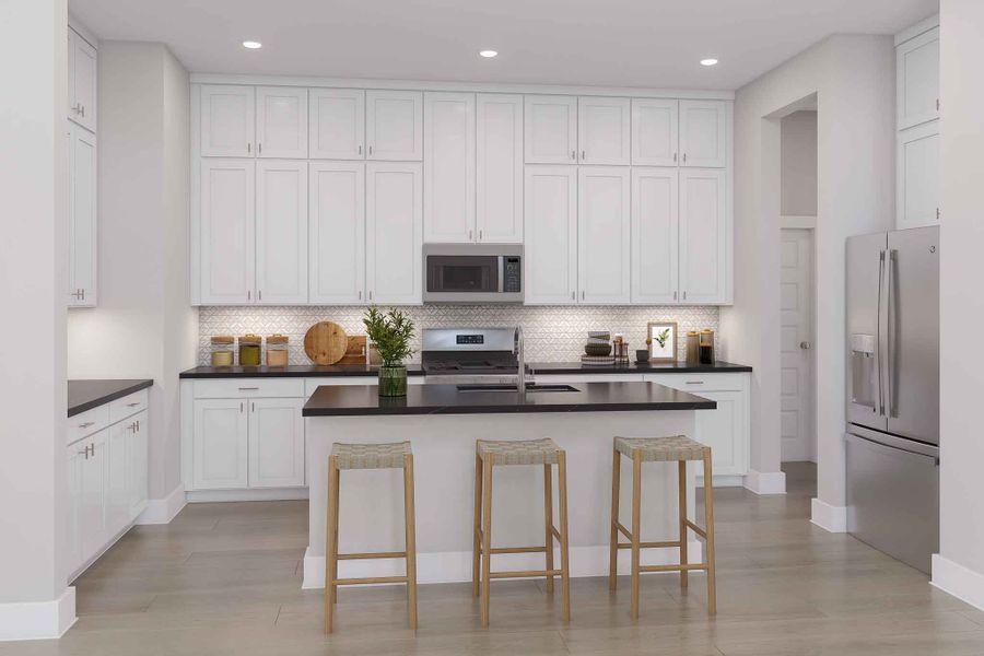 Furnished interior view inside a new home in Woodson’s Reserve 45′, Spring (Image 7).