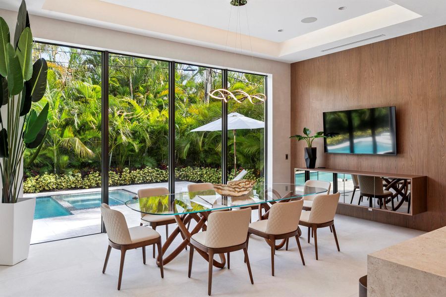 Furnished interior view inside a new home in , Boca Raton (Image 12). Furnished interior view inside a new home in , Boca Raton (Image 12).