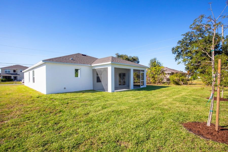 Exterior details and patio area of a home in Cape Coral, Cape Coral (Image 25).