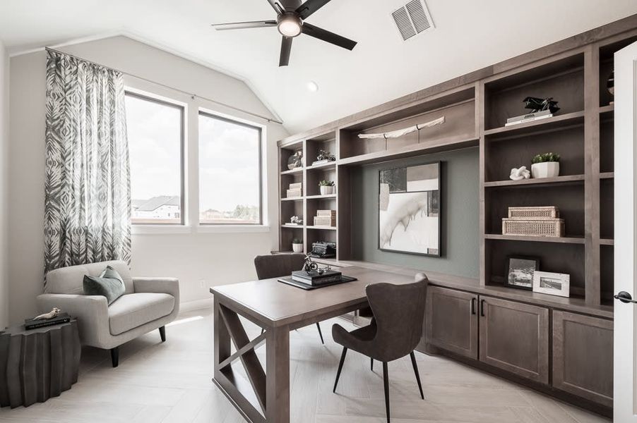 Representative furnished interior of a home built from the Carignan by Tri Pointe Homes in Legacy Grove, Montgomery (Image 17).