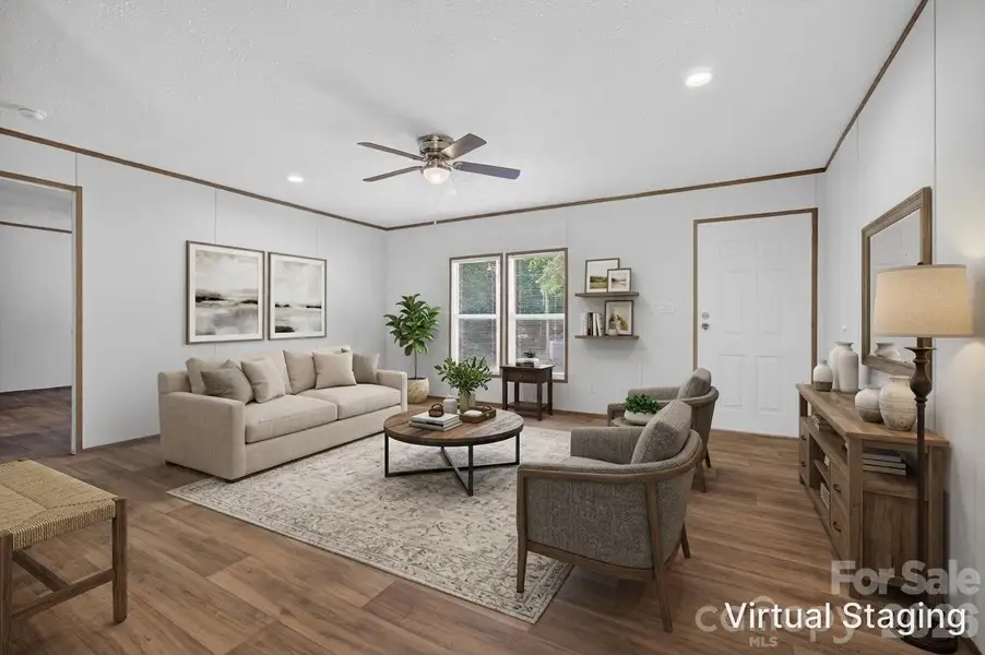 Living room Virtually Staged
