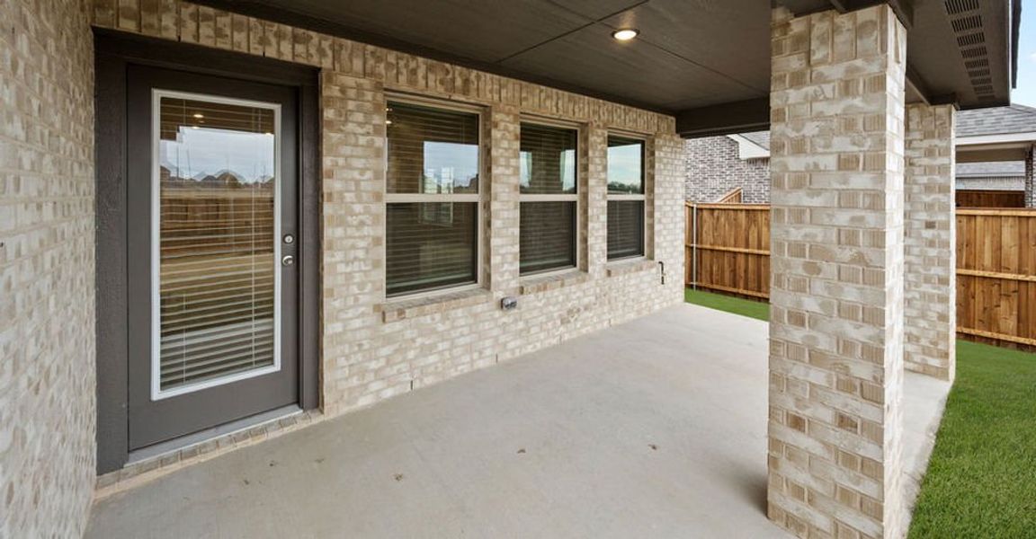 Representative exterior photo of a completed home built from the Salinas by Impression Homes in Redden Farms, Midlothian, TX (Image 27). Representative exterior photo of a completed home built from the Salinas by Impression Homes in Redden Farms, Midlothian, TX (Image 27).