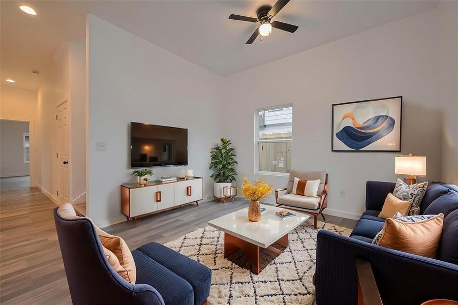 Furnished interior view inside a new home in , Houston (Image 11).