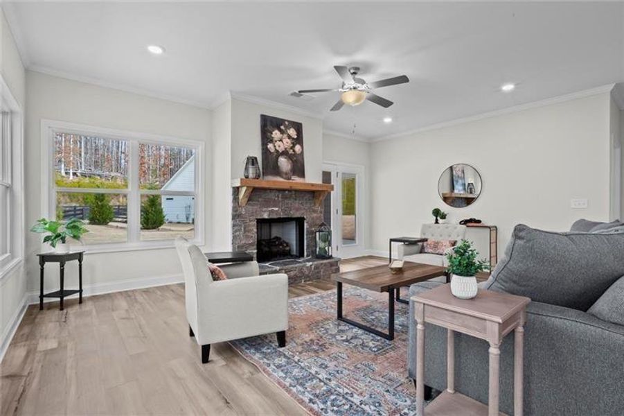 Furnished interior view inside a new home in Stratford at NatureWalk, Dallas (Image 9).
