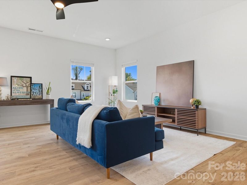 Furnished interior view inside a new home in The Landings at Catawba River, Charlotte (Image 6).
