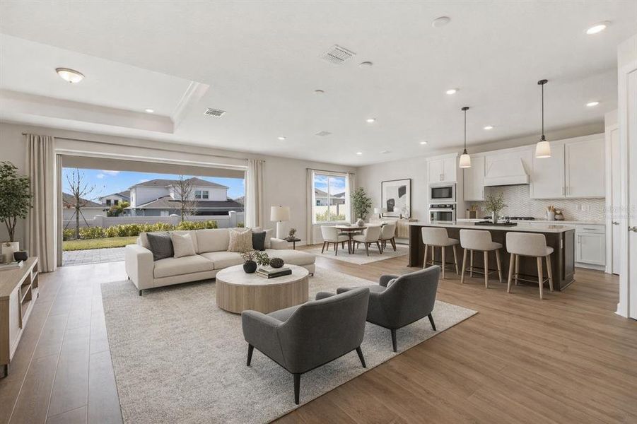 Furnished interior view inside a new home in Willow Ridge, Montverde (Image 9).