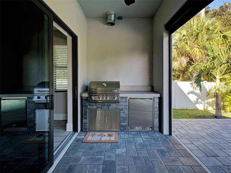 Exterior details and patio area of a home in , North Port (Image 24).