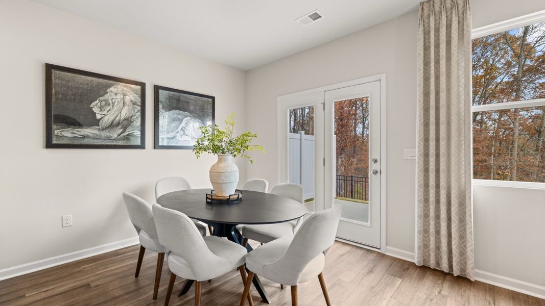 Representative furnished interior of a home built from the Salisbury by D.R. Horton in Echo Glen, Stockbridge (Image 11).