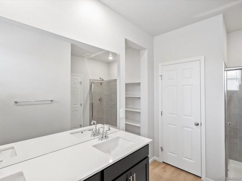 Furnished interior view inside a new home in Poudre Heights: The Alpine Collection, Windsor (Image 12).